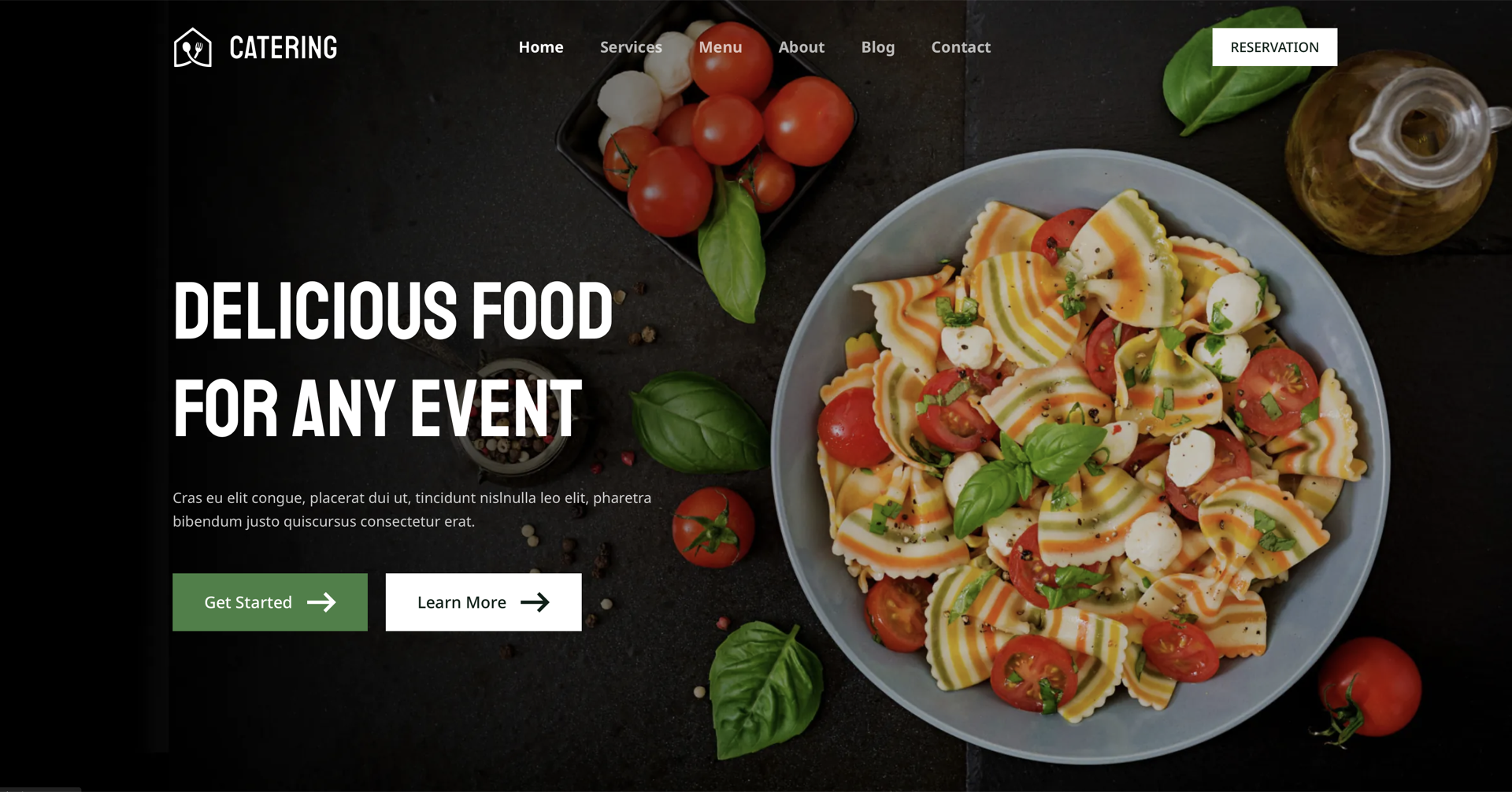 Catering website demo template