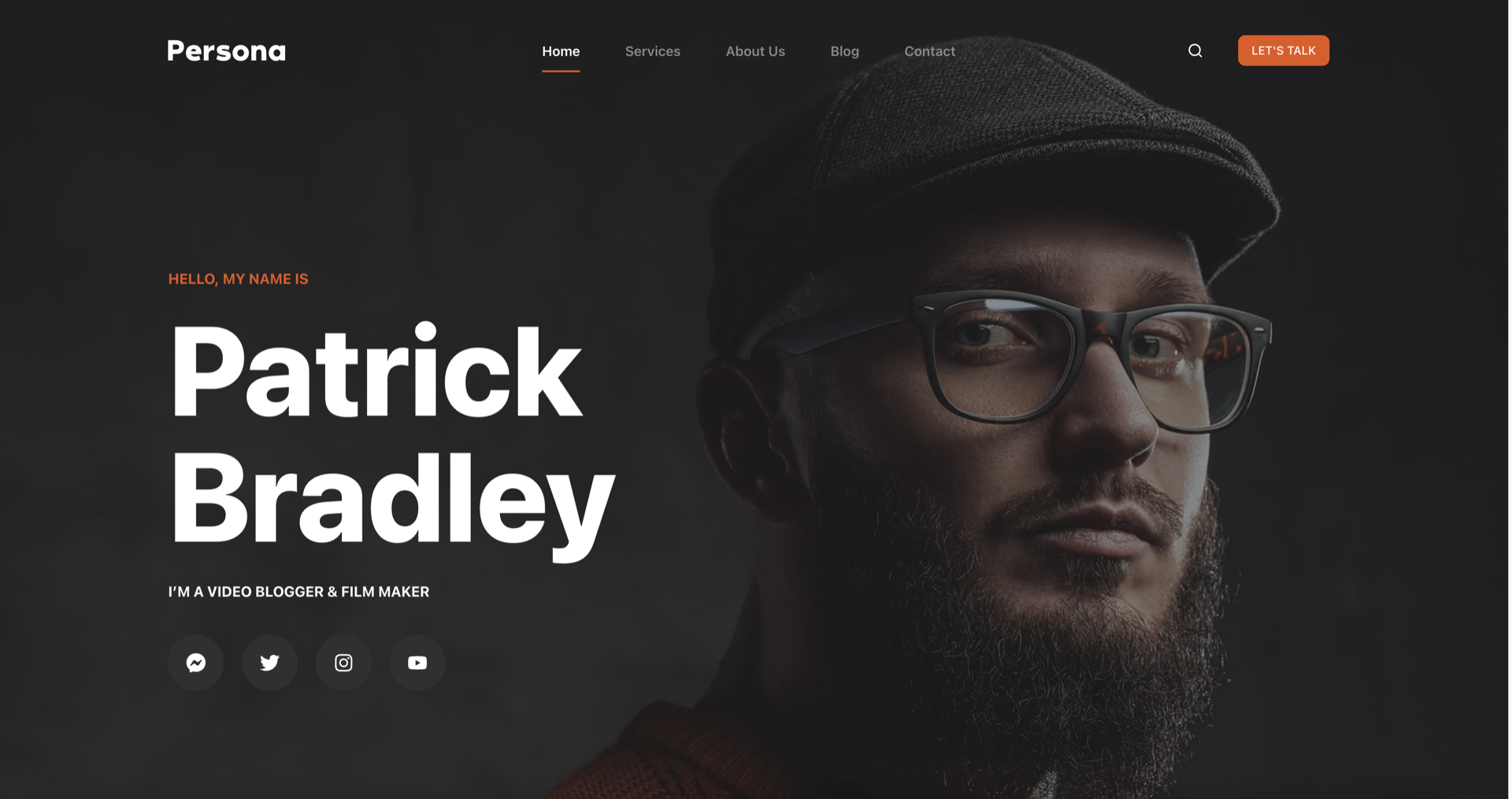 Personal brand website demo template