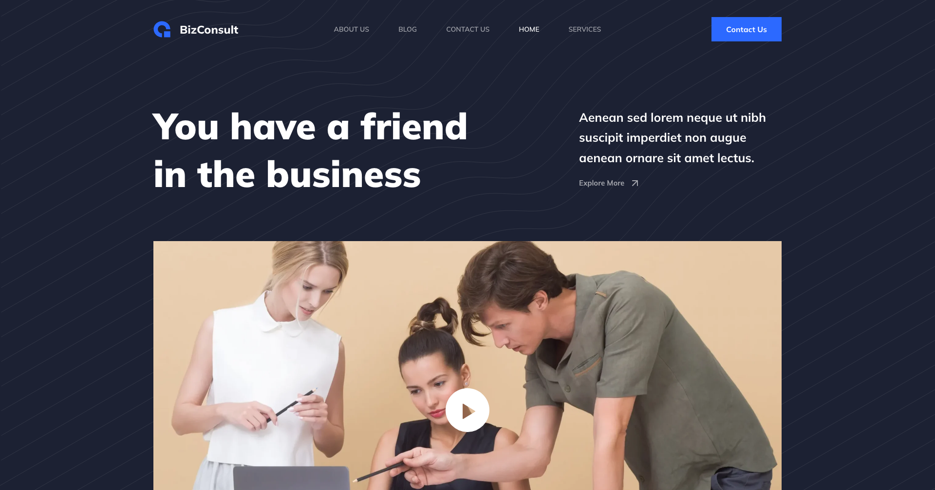 BizConsult website demo template