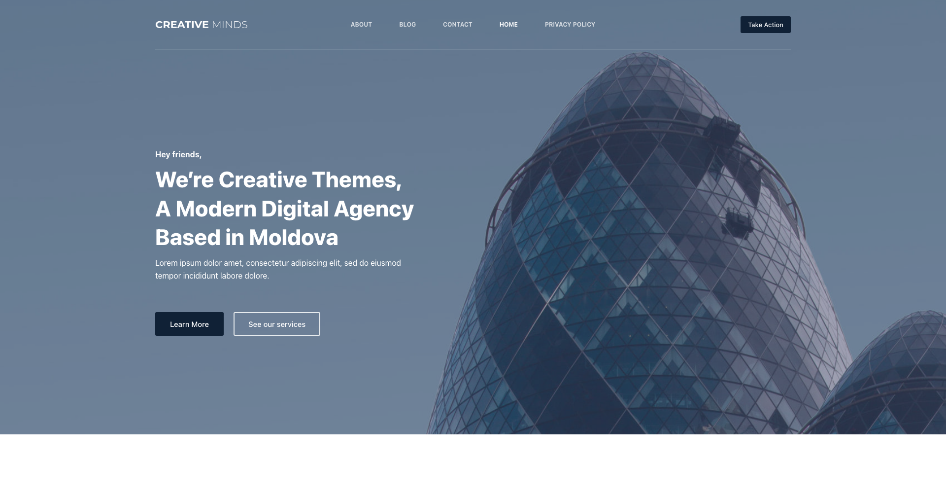 Business website demo template